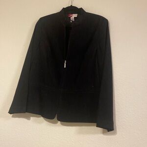 Vintage JM Collection Suede Black Skirt Suit